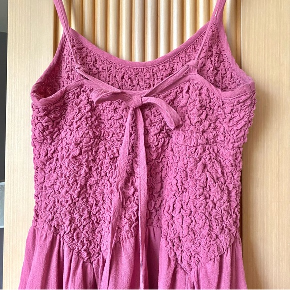 Free people summer chapter midi dress daphne rose pink - Picture 6 of 10